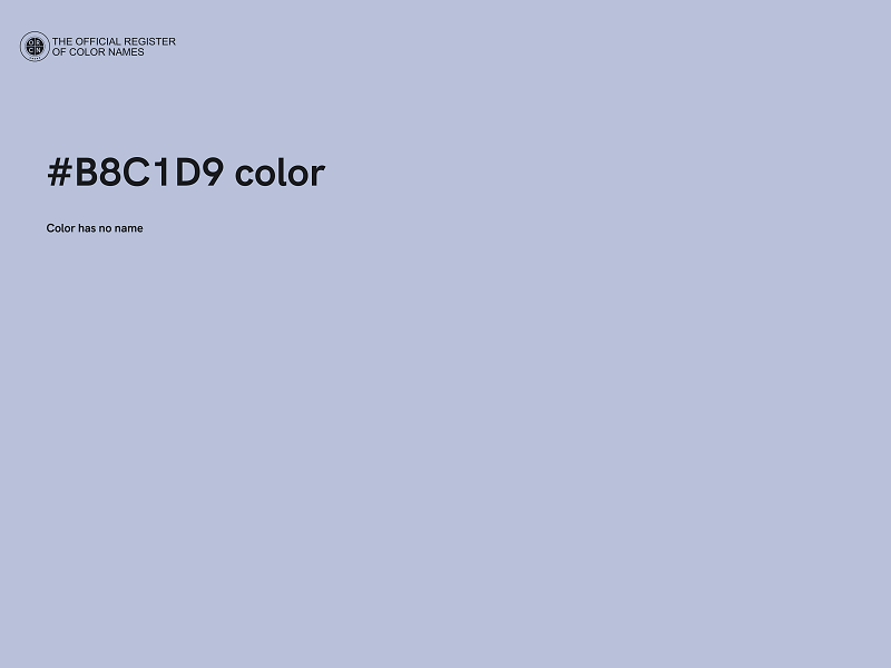 #B8C1D9 color image