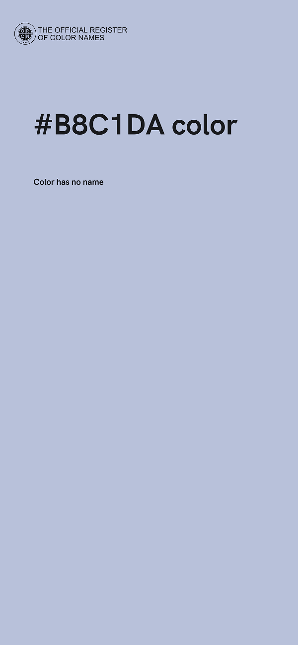 #B8C1DA color image