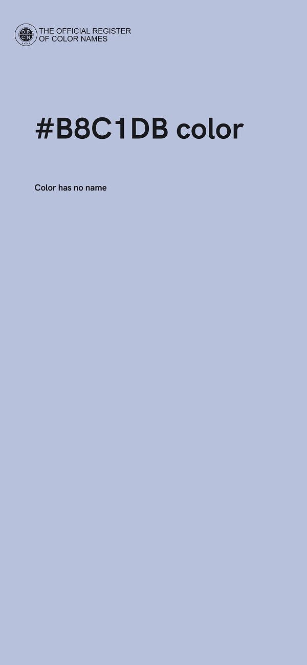 #B8C1DB color image