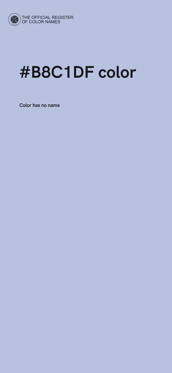 #B8C1DF color image