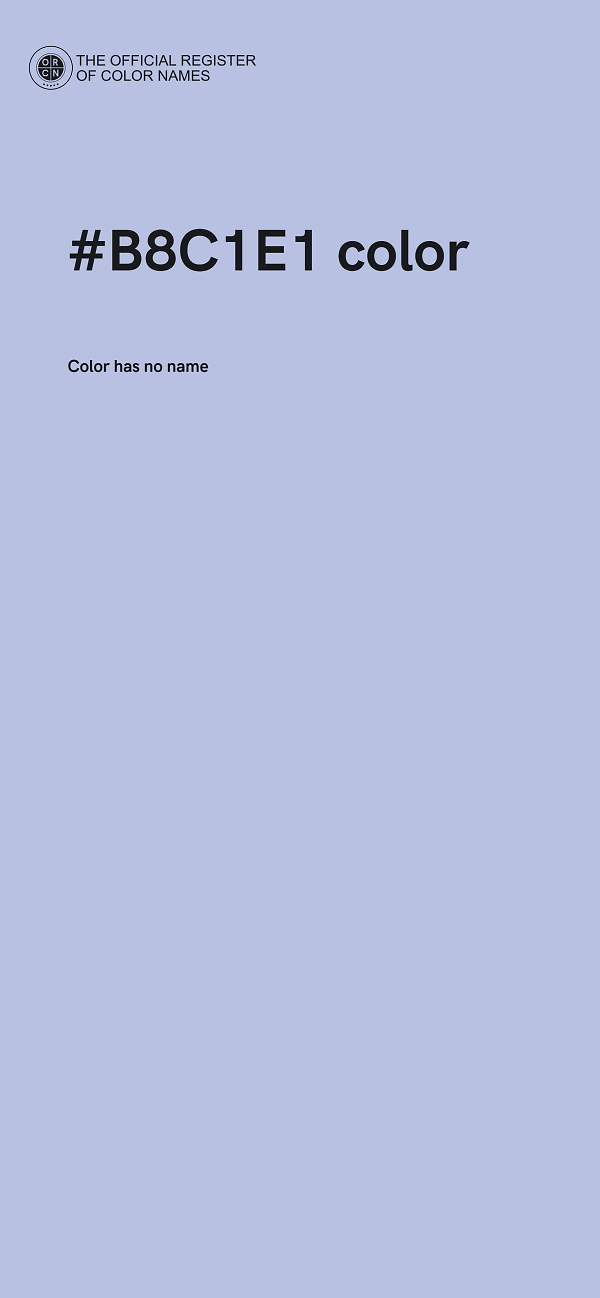 #B8C1E1 color image