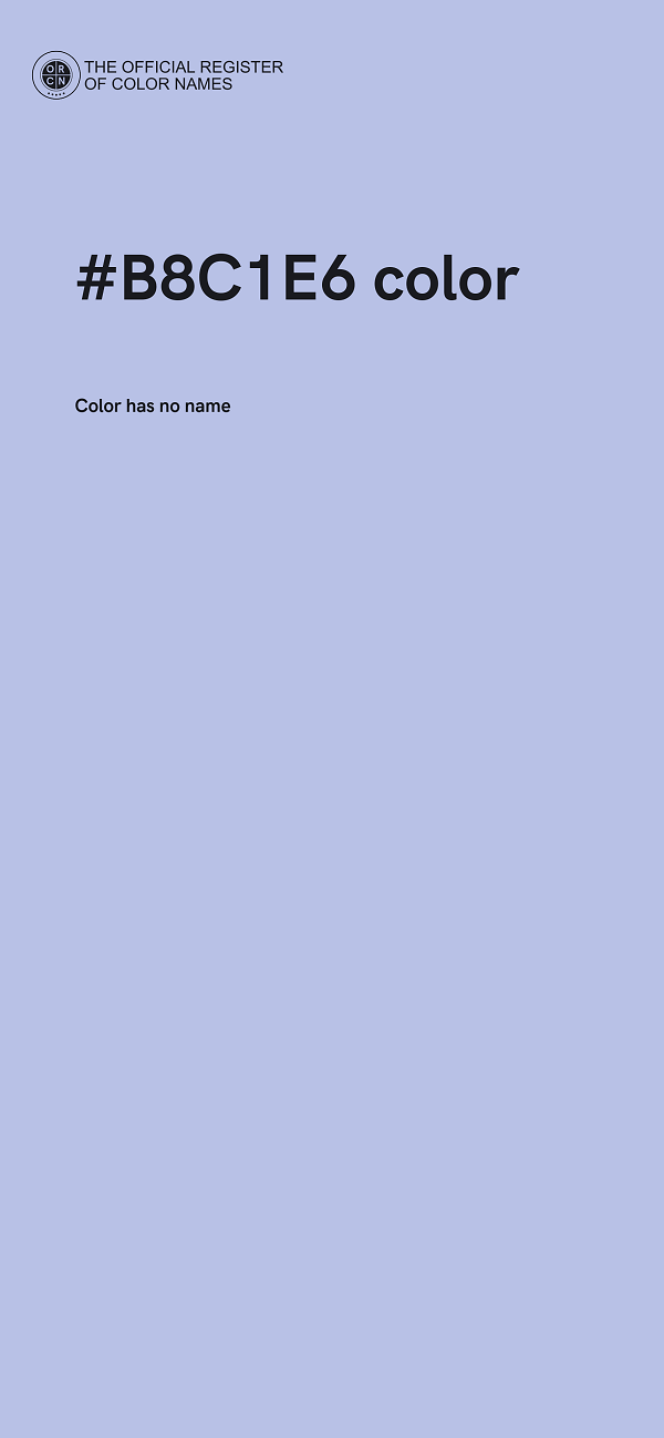 #B8C1E6 color image