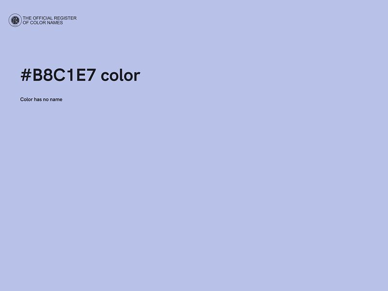 #B8C1E7 color image