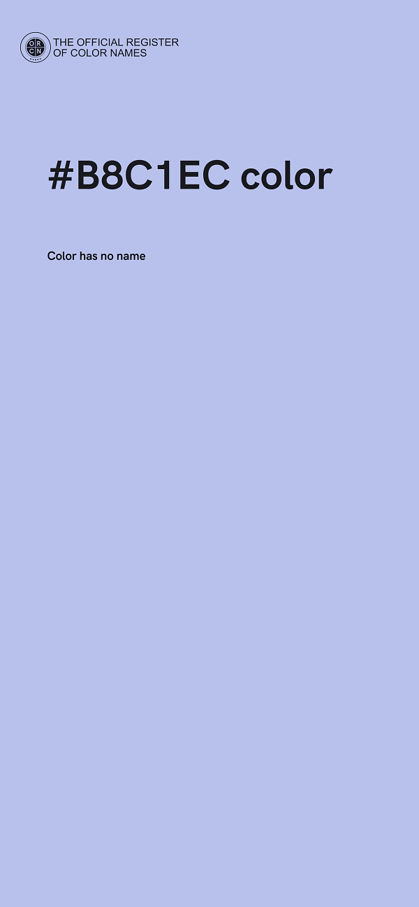 #B8C1EC color image