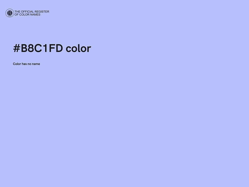 #B8C1FD color image