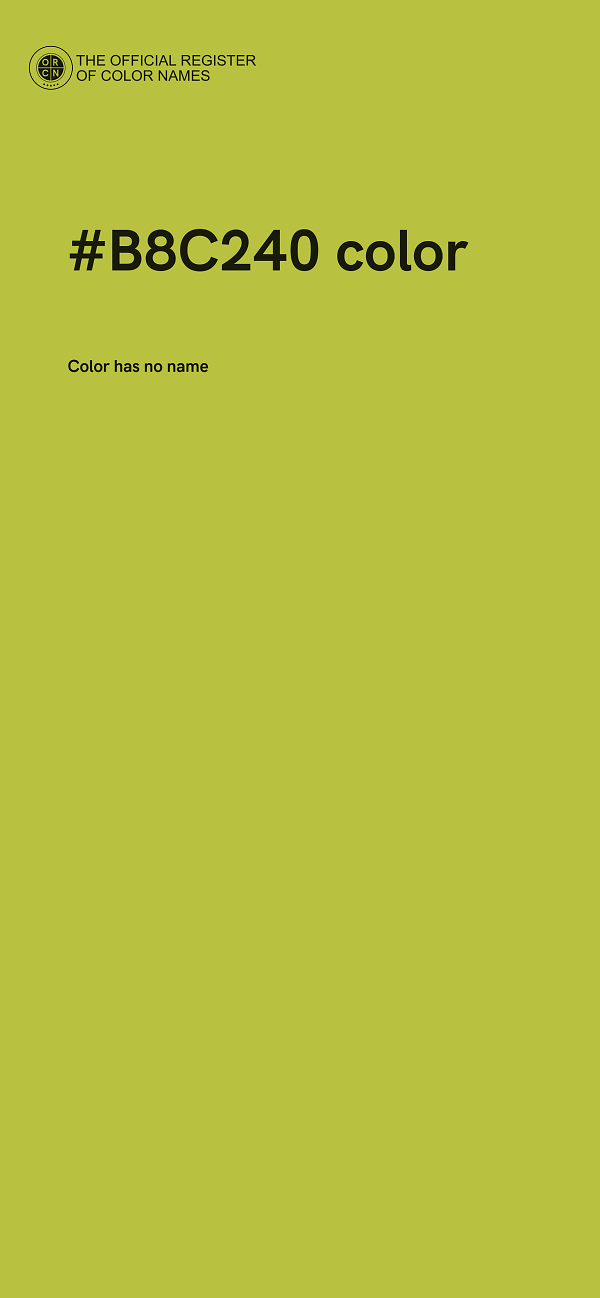 #B8C240 color image
