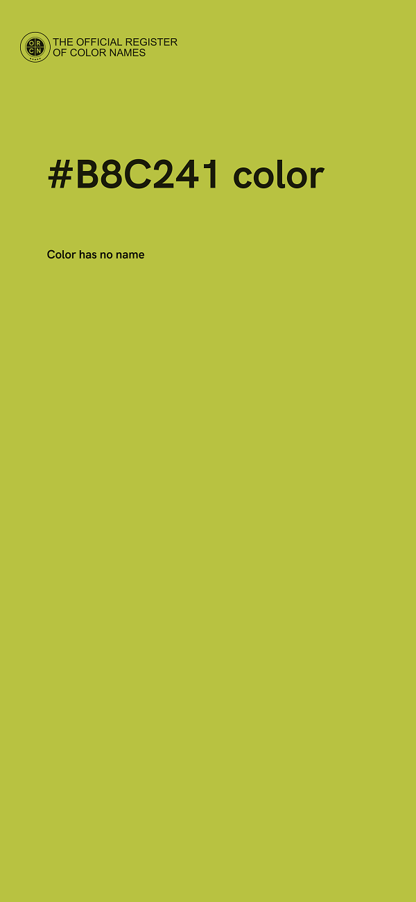 #B8C241 color image