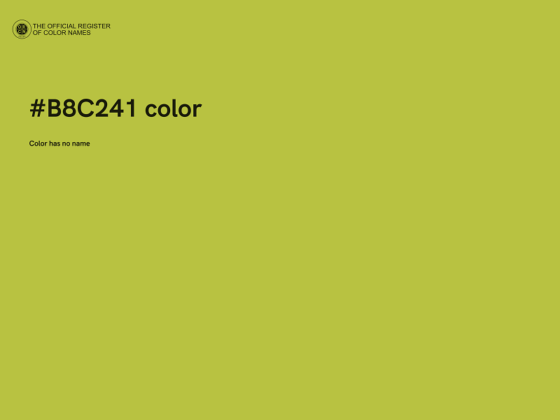#B8C241 color image