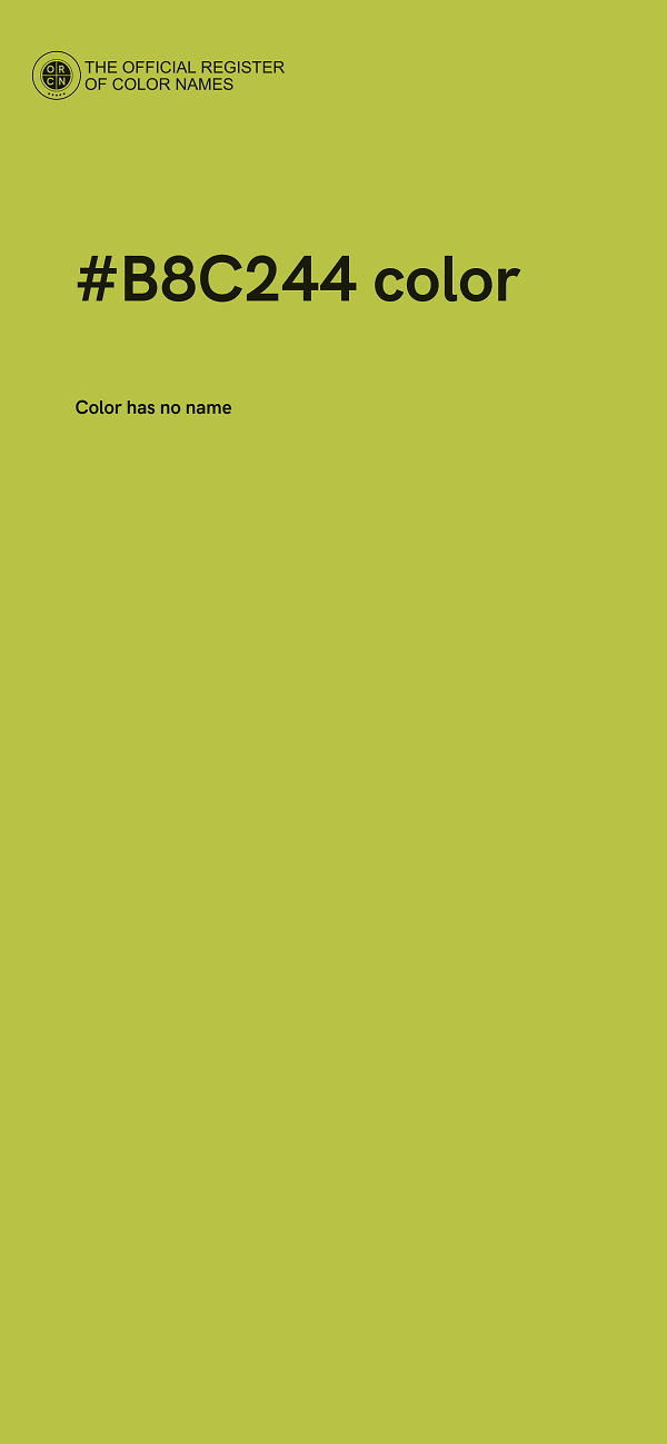 #B8C244 color image