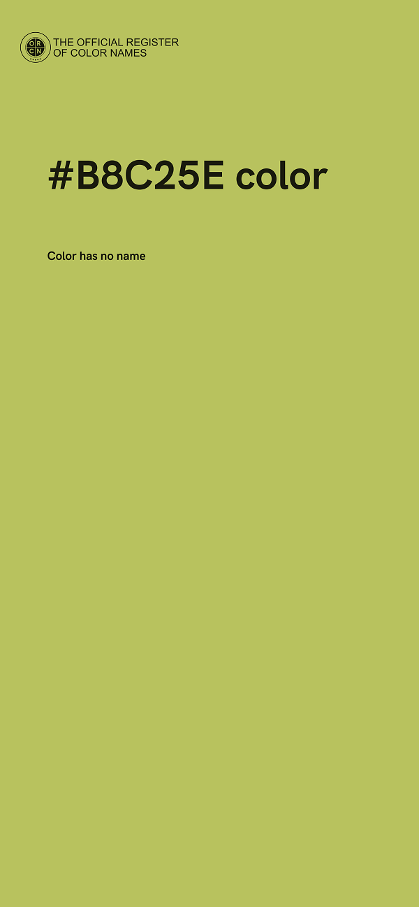 #B8C25E color image