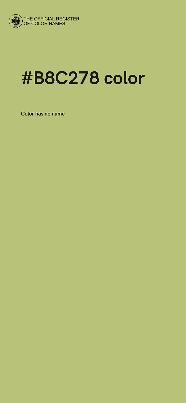 #B8C278 color image