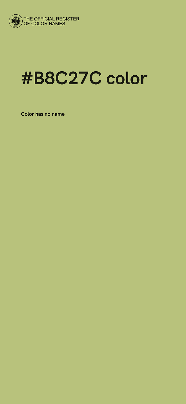 #B8C27C color image
