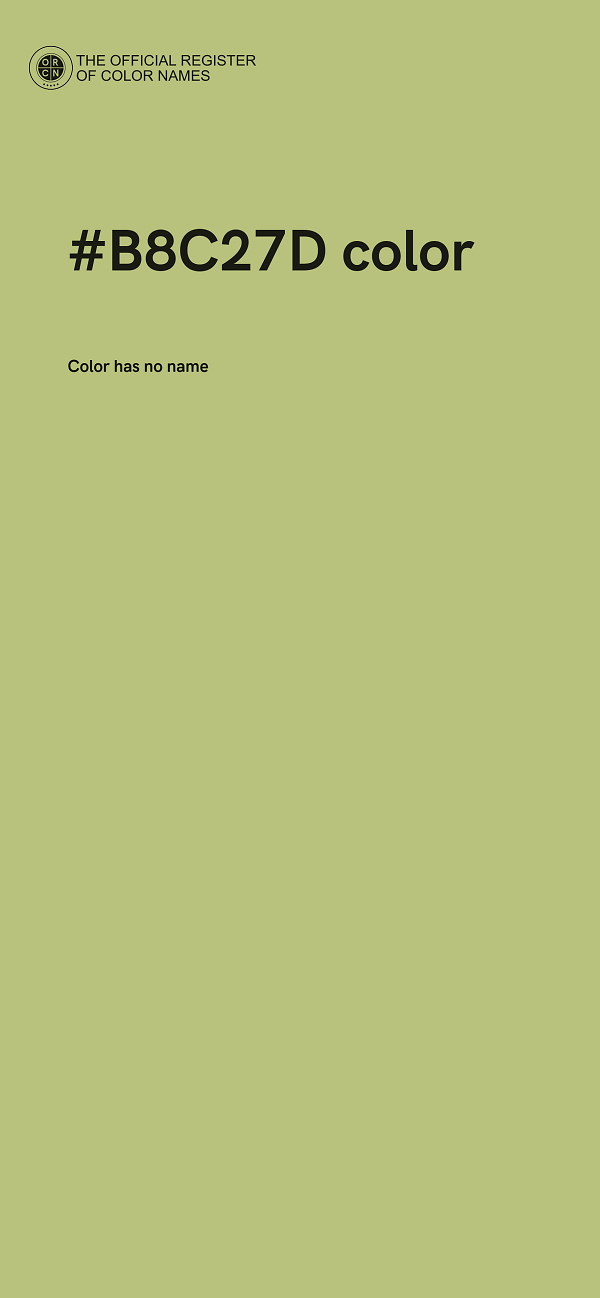 #B8C27D color image