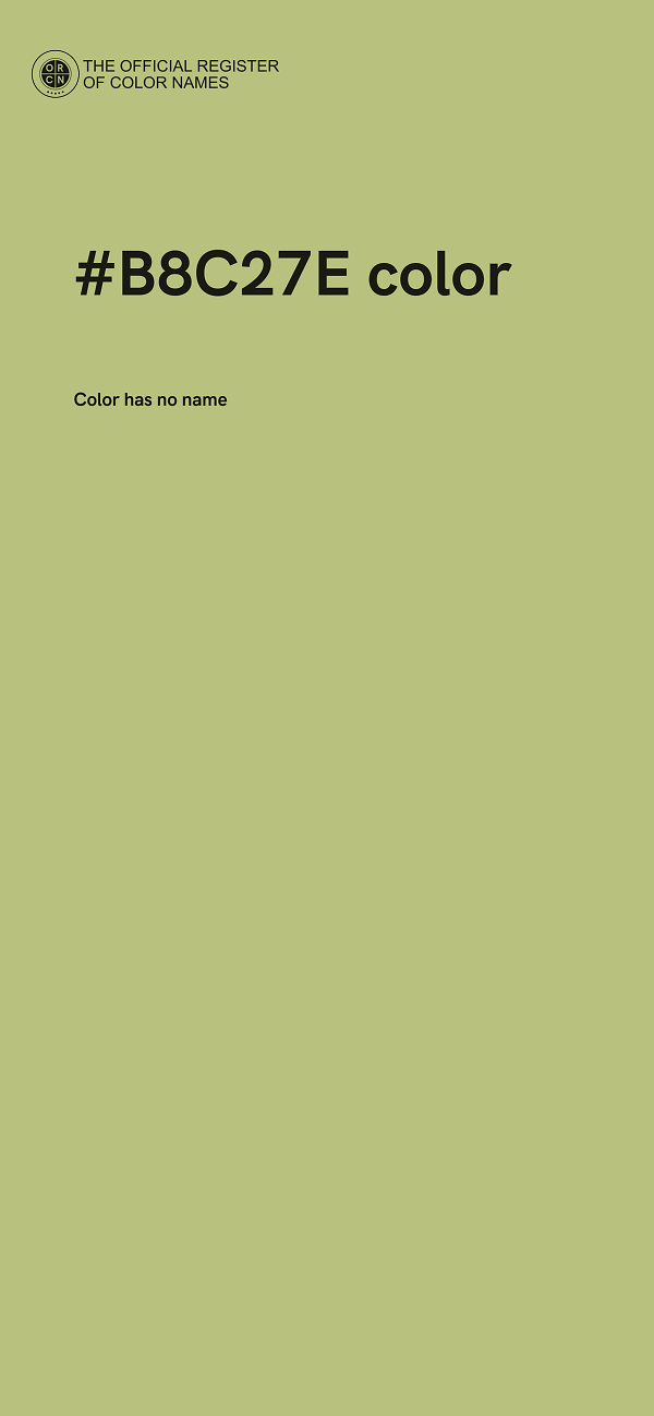 #B8C27E color image