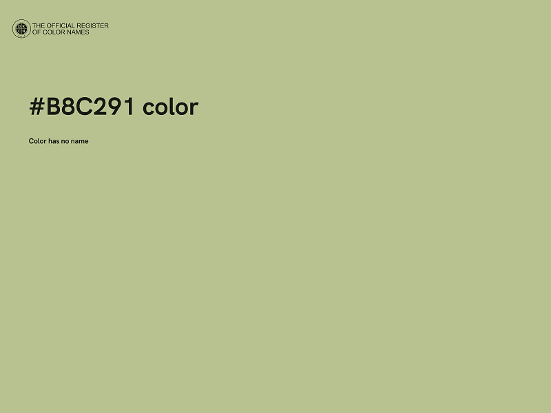 #B8C291 color image