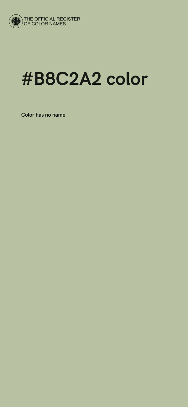 #B8C2A2 color image