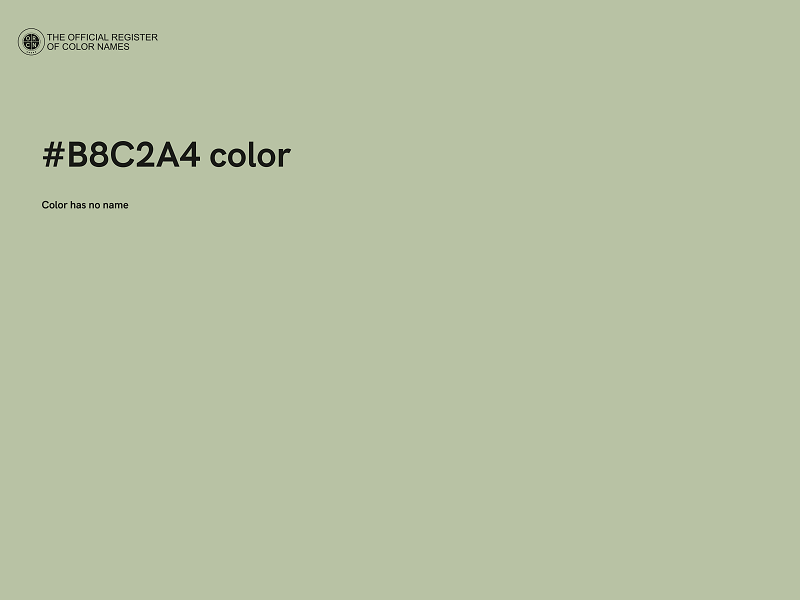 #B8C2A4 color image