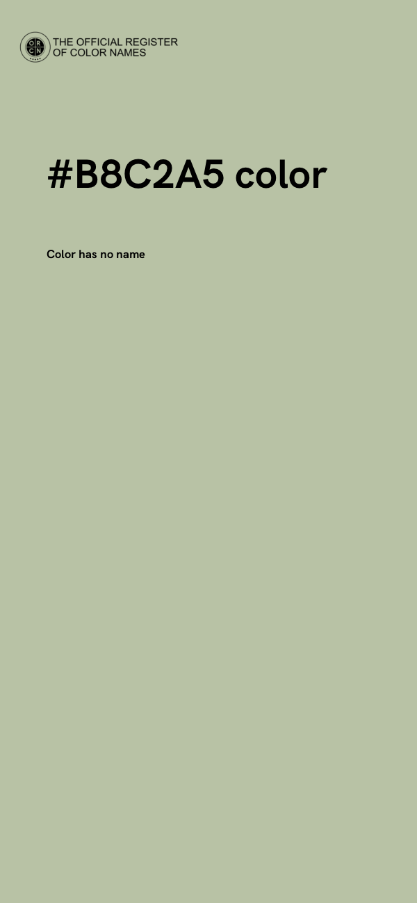 #B8C2A5 color image