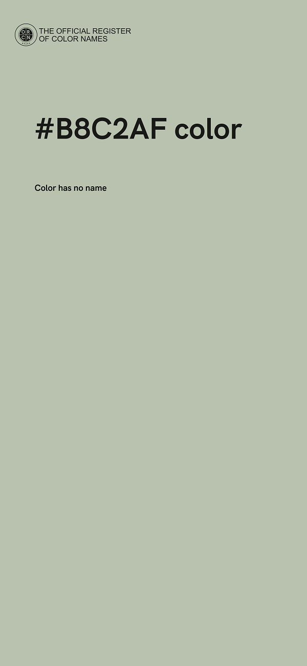 #B8C2AF color image