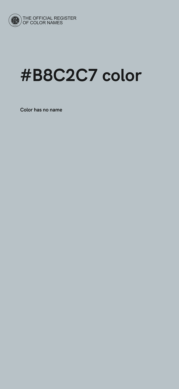 #B8C2C7 color image