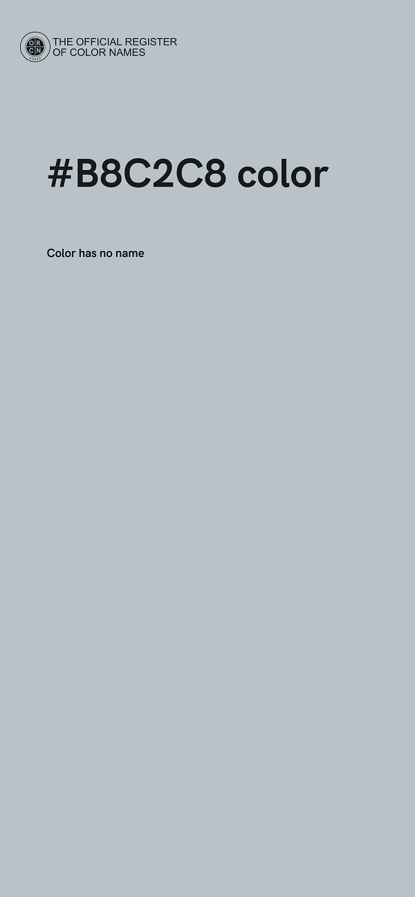 #B8C2C8 color image