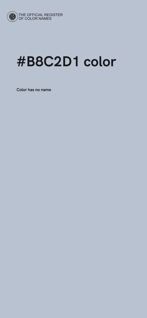 #B8C2D1 color image