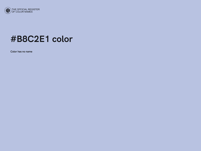 #B8C2E1 color image