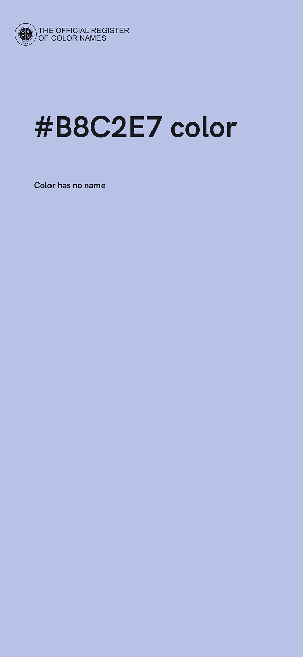 #B8C2E7 color image