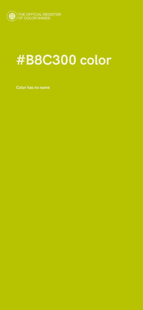 #B8C300 color image