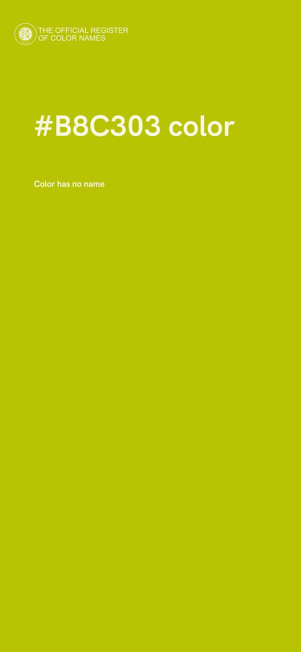 #B8C303 color image