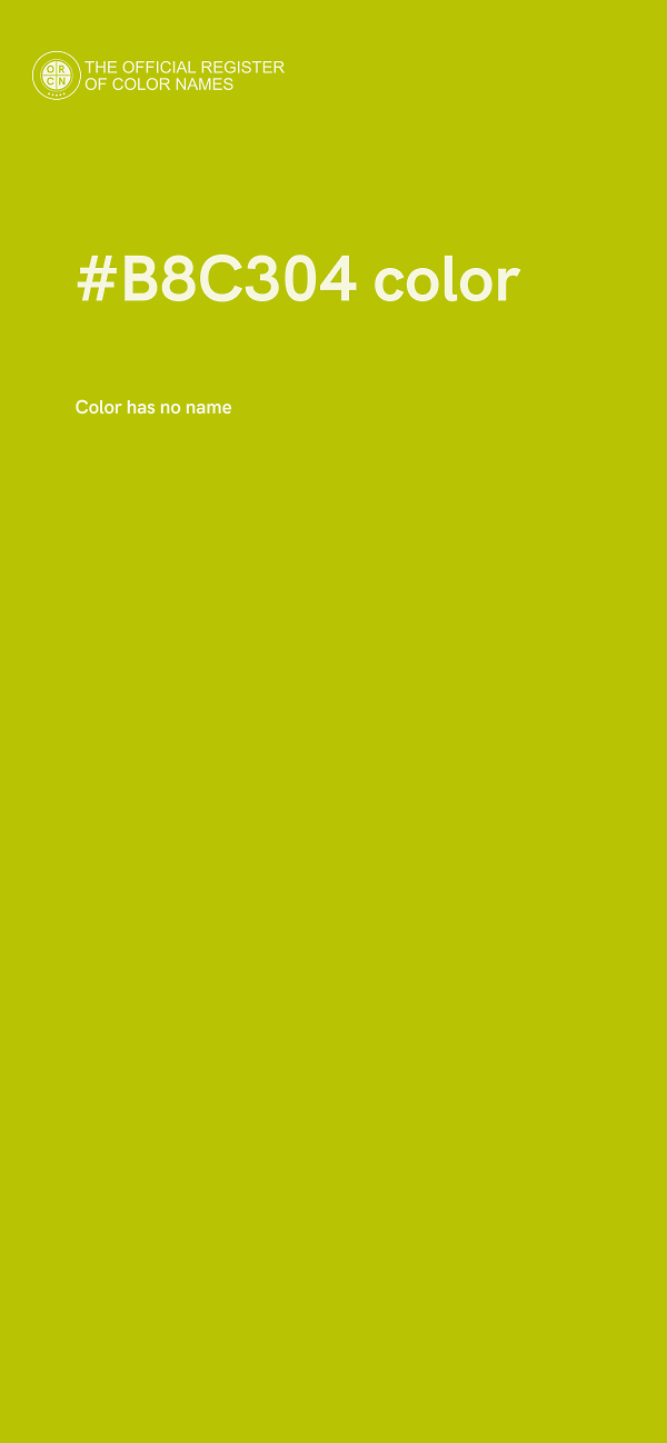 #B8C304 color image