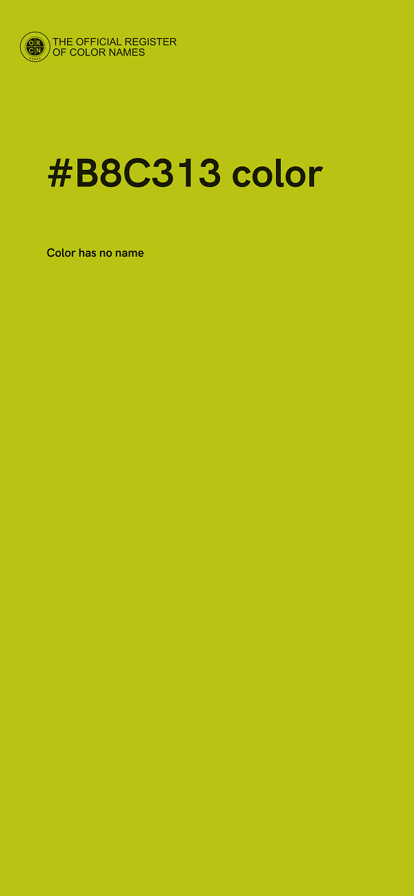#B8C313 color image