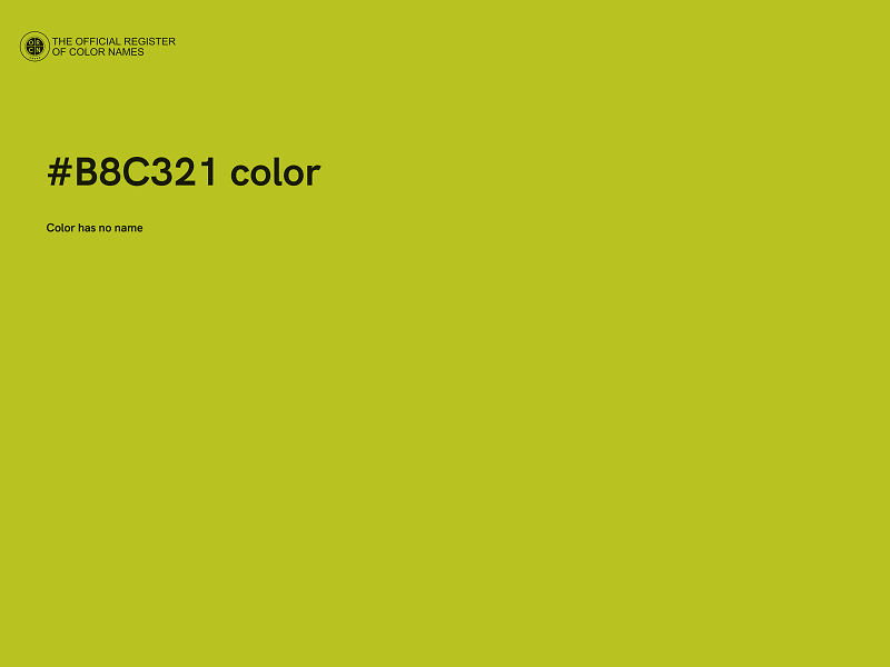 #B8C321 color image