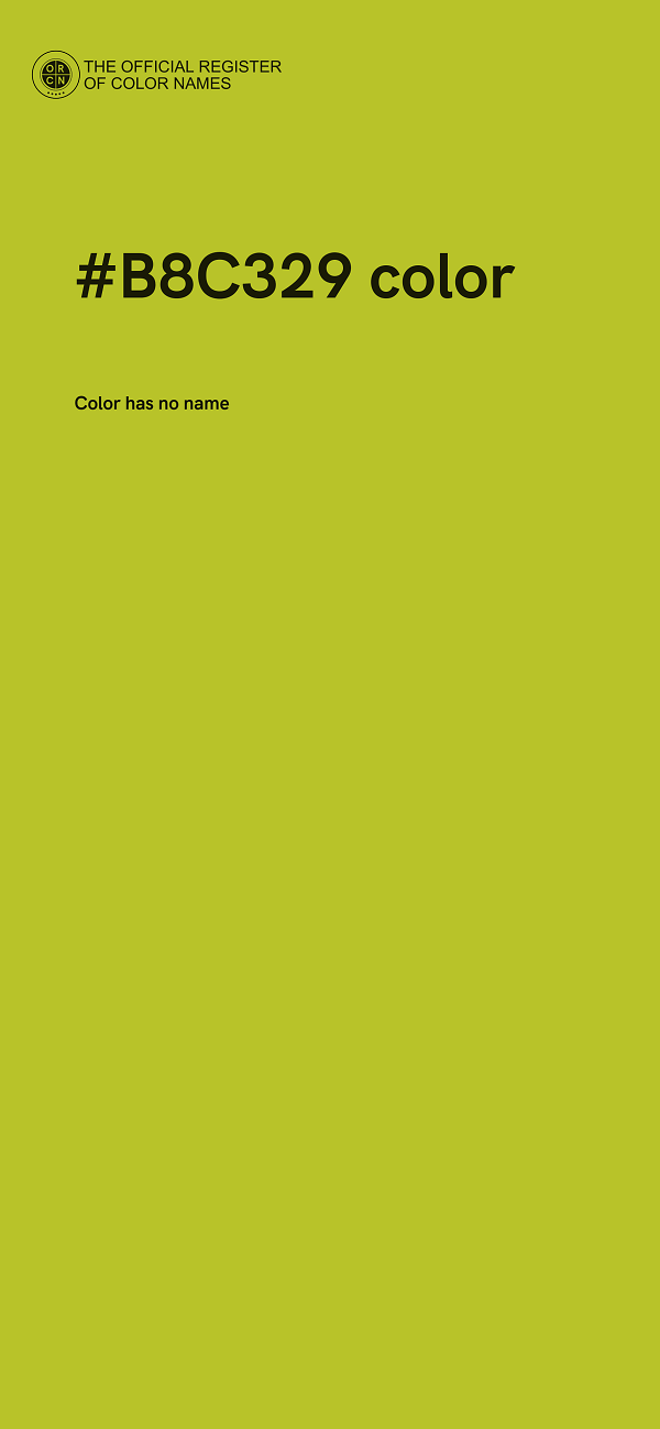 #B8C329 color image