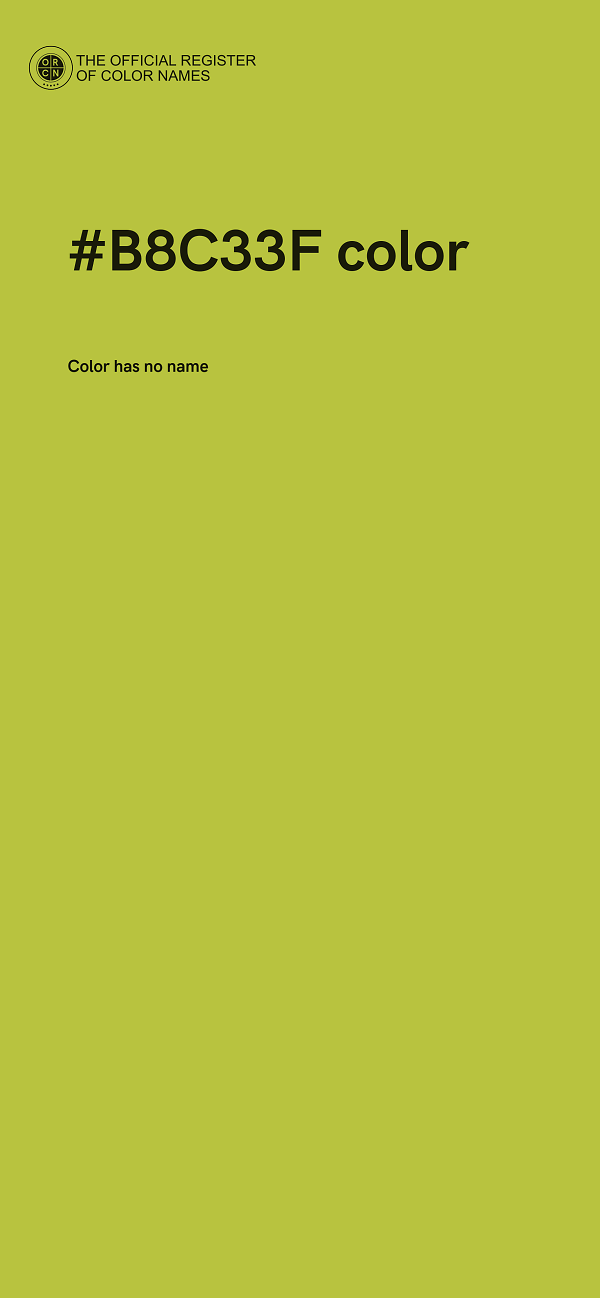 #B8C33F color image