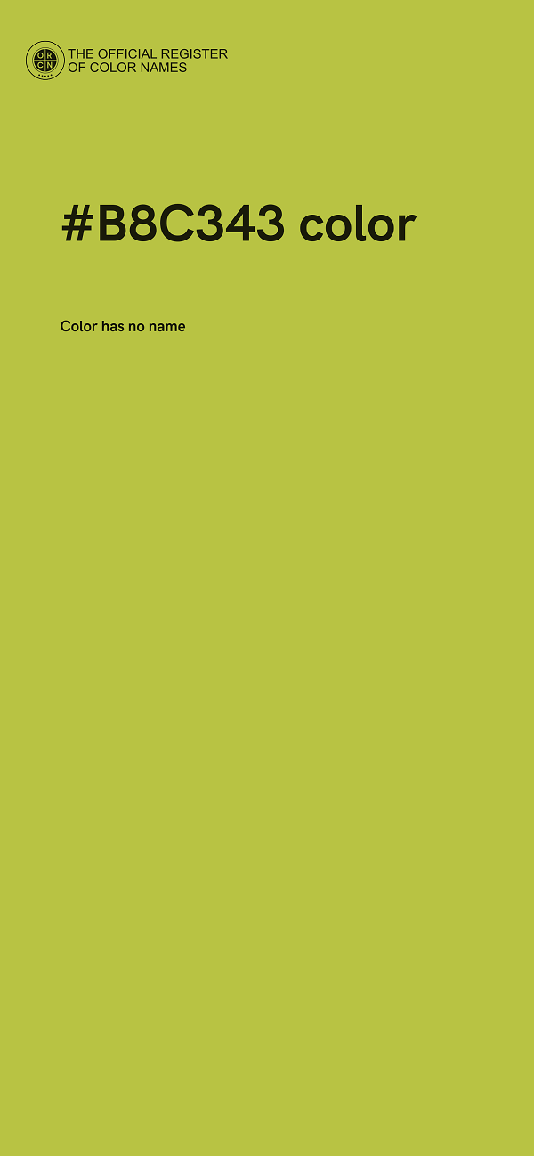#B8C343 color image