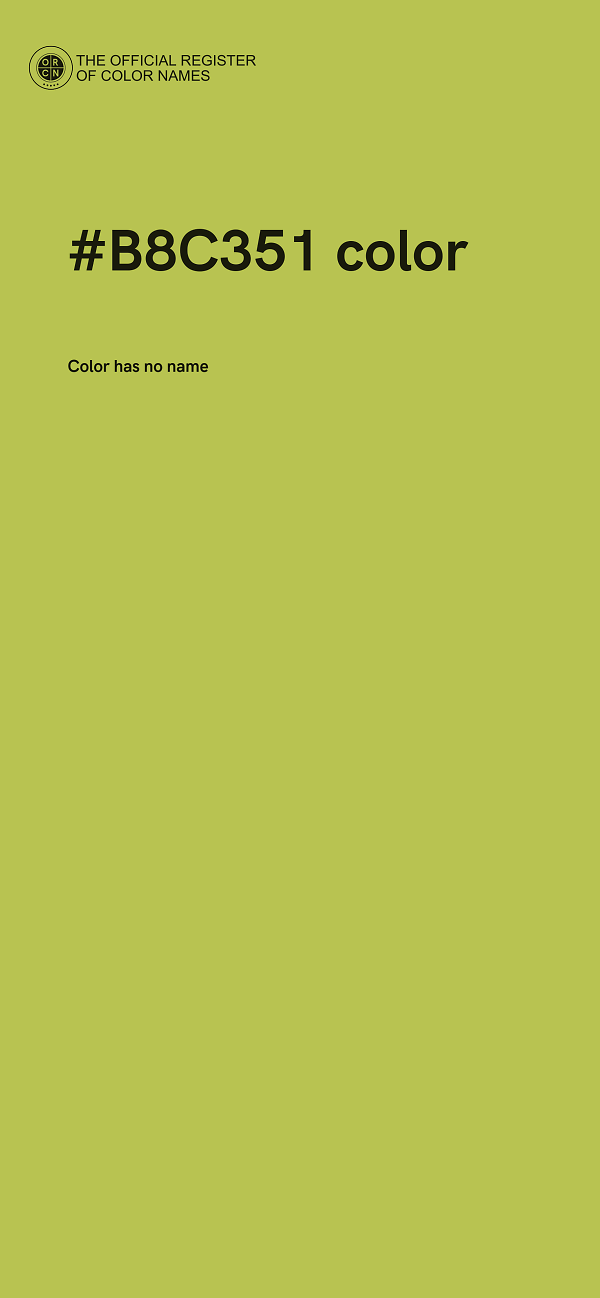 #B8C351 color image