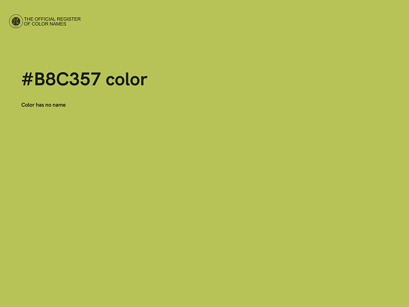 #B8C357 color image