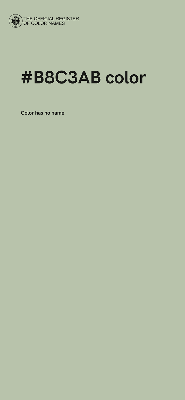 #B8C3AB color image