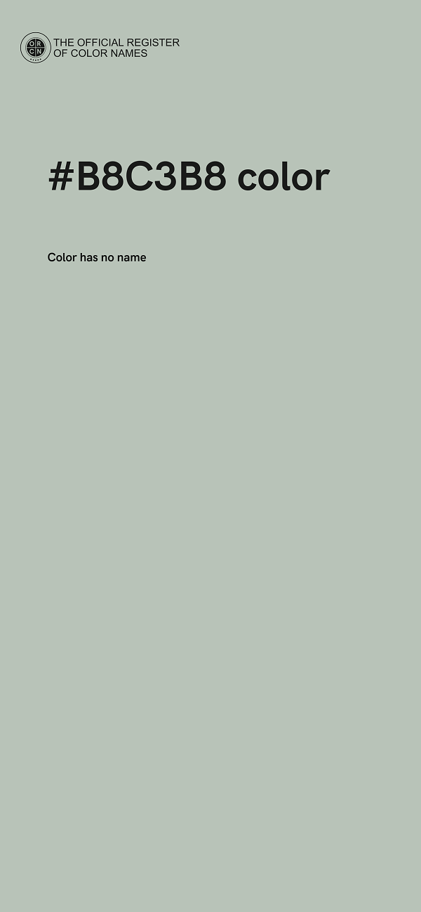 #B8C3B8 color image