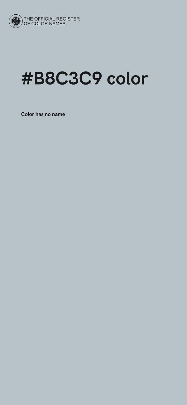 #B8C3C9 color image