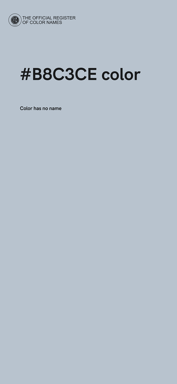 #B8C3CE color image