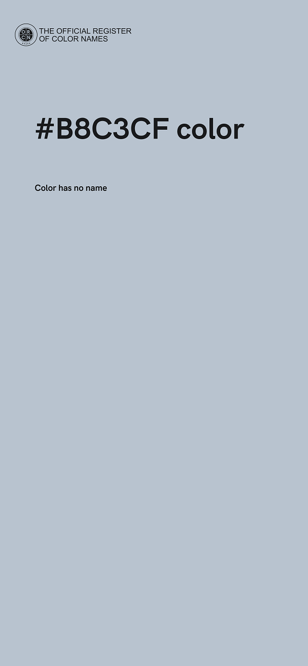 #B8C3CF color image
