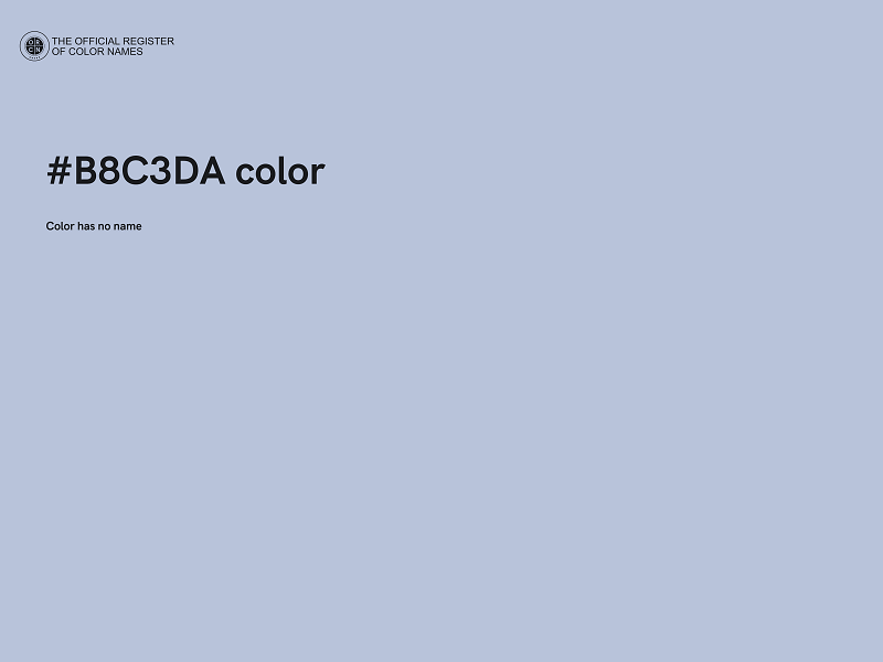 #B8C3DA color image