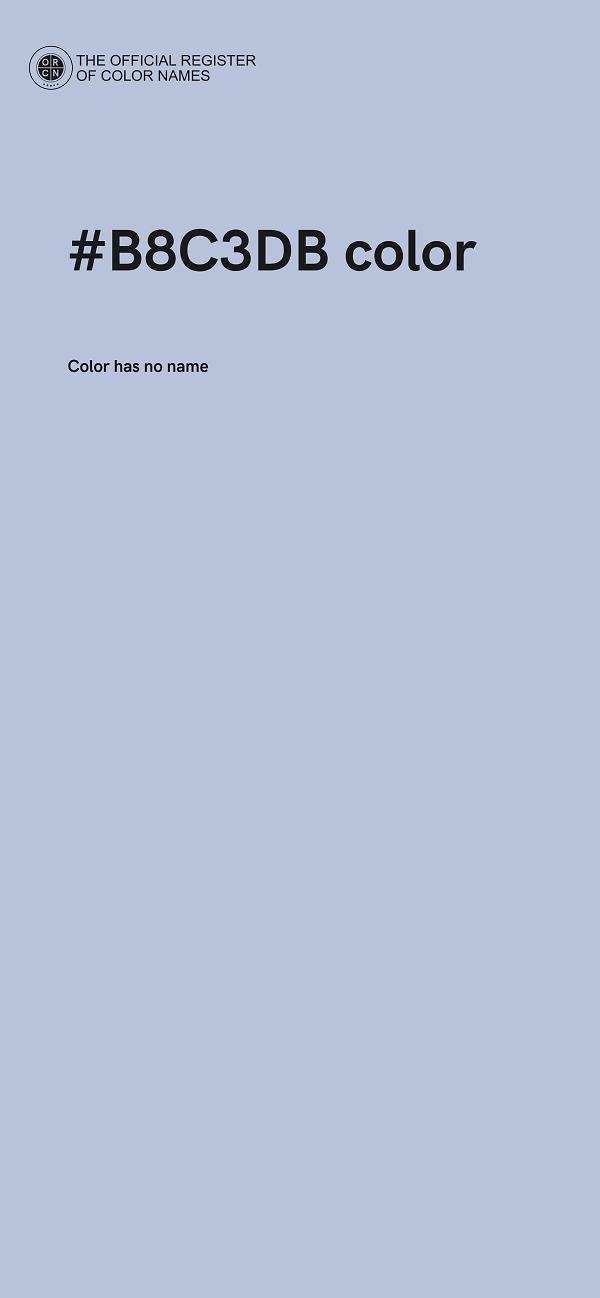 #B8C3DB color image
