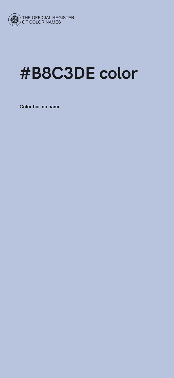 #B8C3DE color image