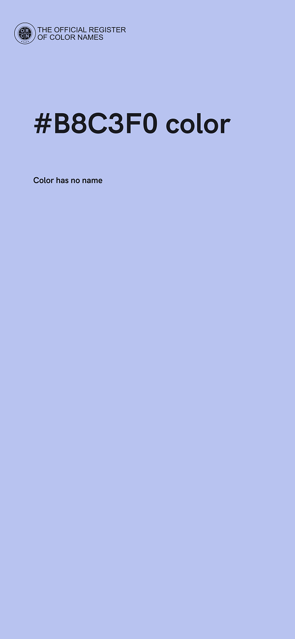 #B8C3F0 color image