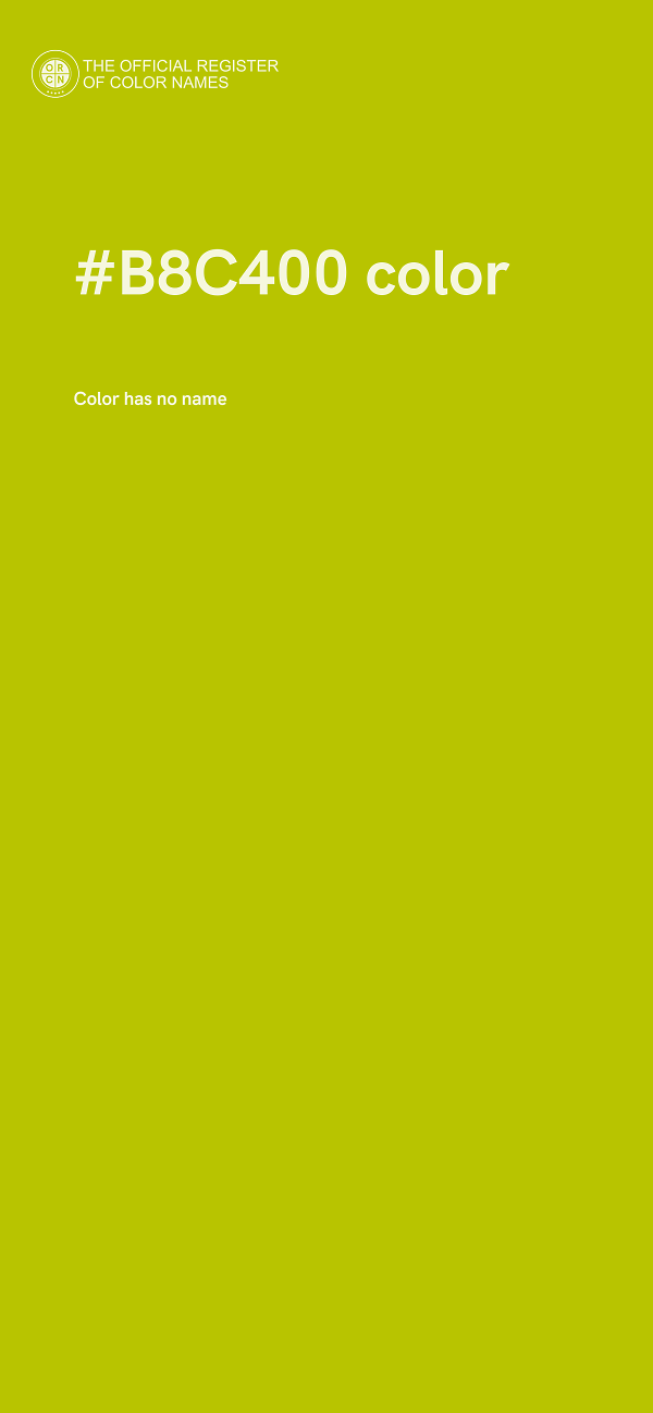 #B8C400 color image