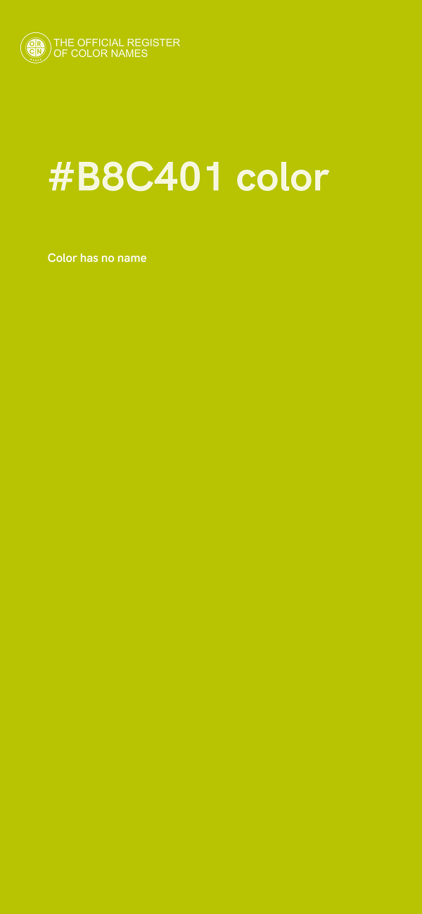 #B8C401 color image