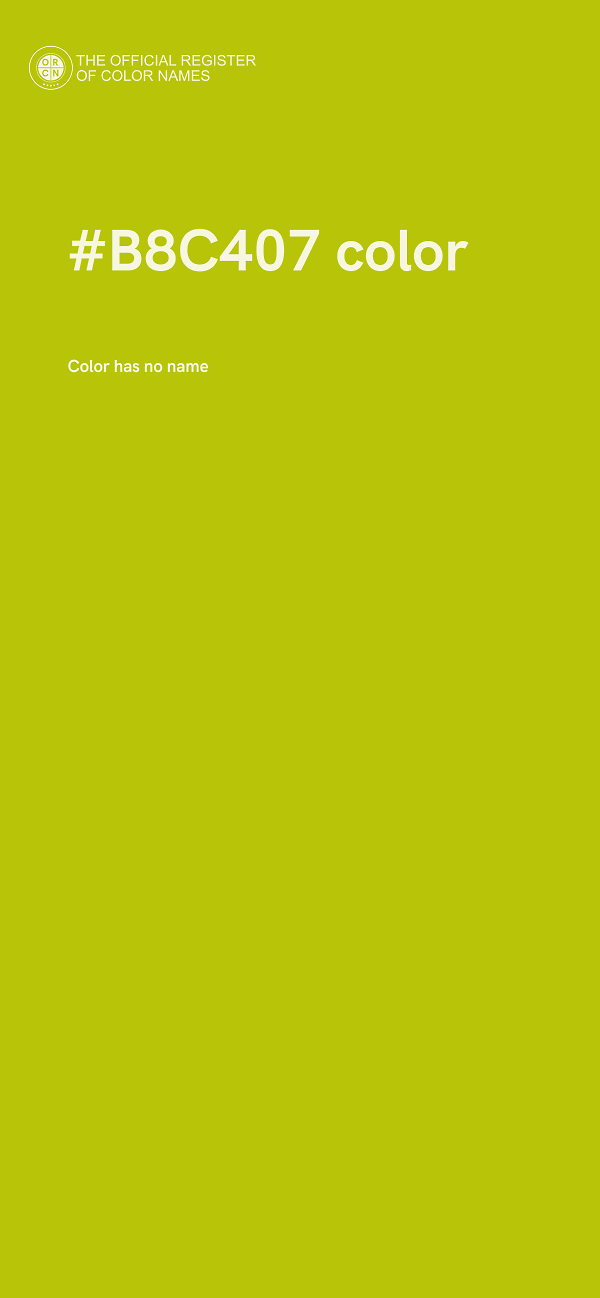 #B8C407 color image